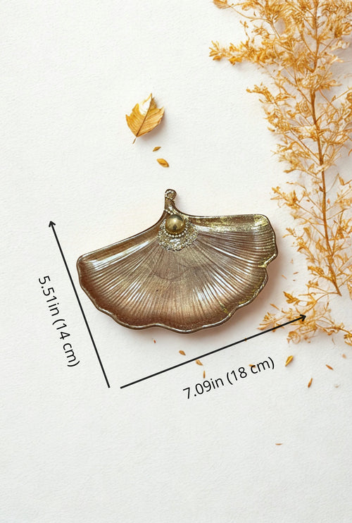Portajoyas en forma de Hoja